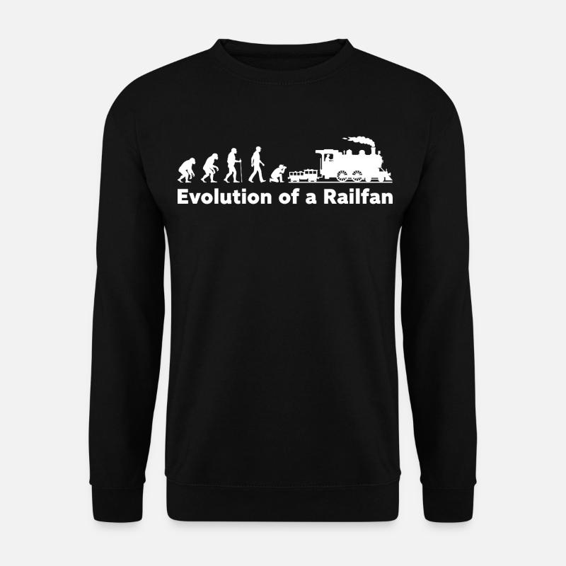 Evolution Railfan Train Locomotive - Sweat-shirt Unisexe - noir
