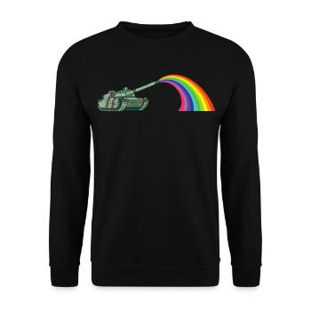 Peace chariot - Unisex Sweatshirt - black - Front - Alina (178cm) & Michal (187cm)