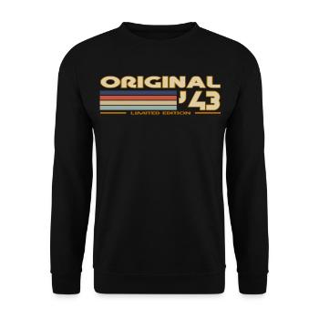 1943 - Unisex Sweatshirt - black - Front - Alina (178cm) & Michal (187cm)