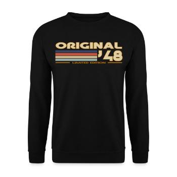 1948 - Unisex Sweatshirt - black - Front - Alina (178cm) & Michal (187cm)
