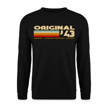 1943 - Unisex Sweatshirt - black - Front - Alina (178cm) & Michal (187cm)