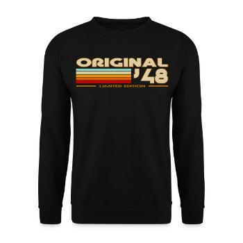 1948 - Unisex Sweatshirt - black - Front - Alina (178cm) & Michal (187cm)