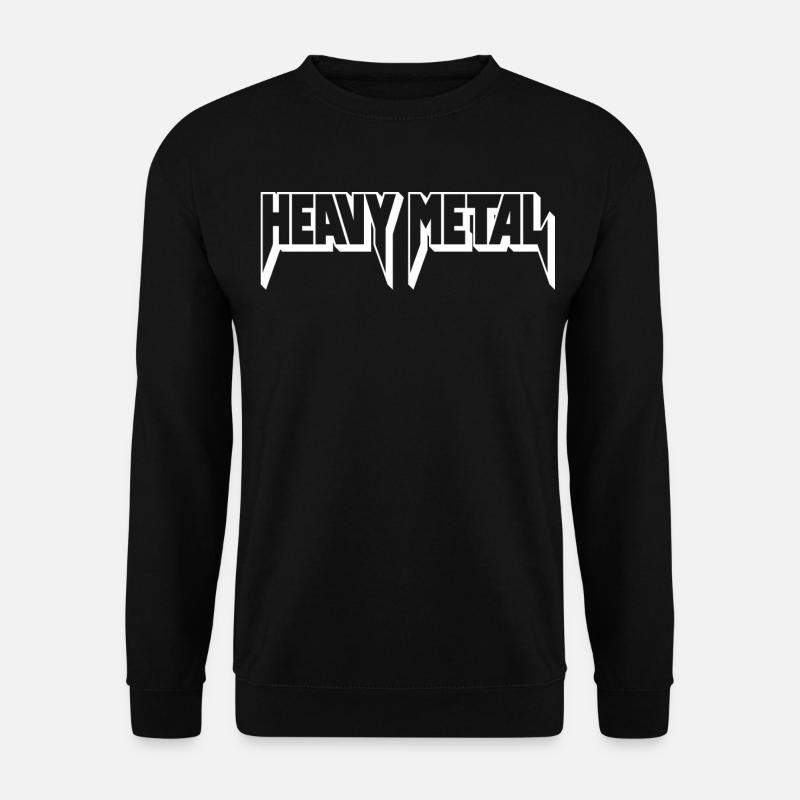 Heavy Metal 3D-Logo - Unisex Pullover - Schwarz