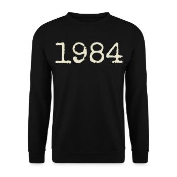 Geburtstagsgeschenk 1984 – Großartig seit 1984 - Unisex Pullover - Schwarz - Vorne - Alina (178cm) & Michal (187cm)