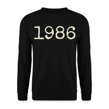 Cadeau Anniversaire 1986 - Génial depuis 1986 - Sweat-shirt Unisexe - noir - Devant - Alina (178cm) & Michal (187cm)