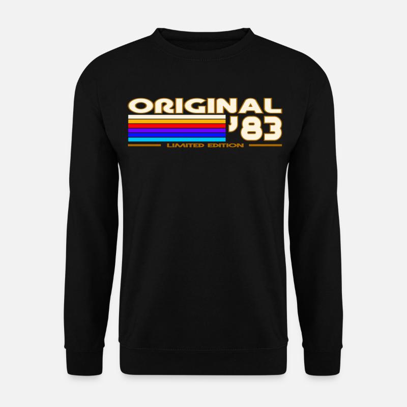 Original 83 Rainbow Retro Logo - Sweat-shirt Unisexe - noir