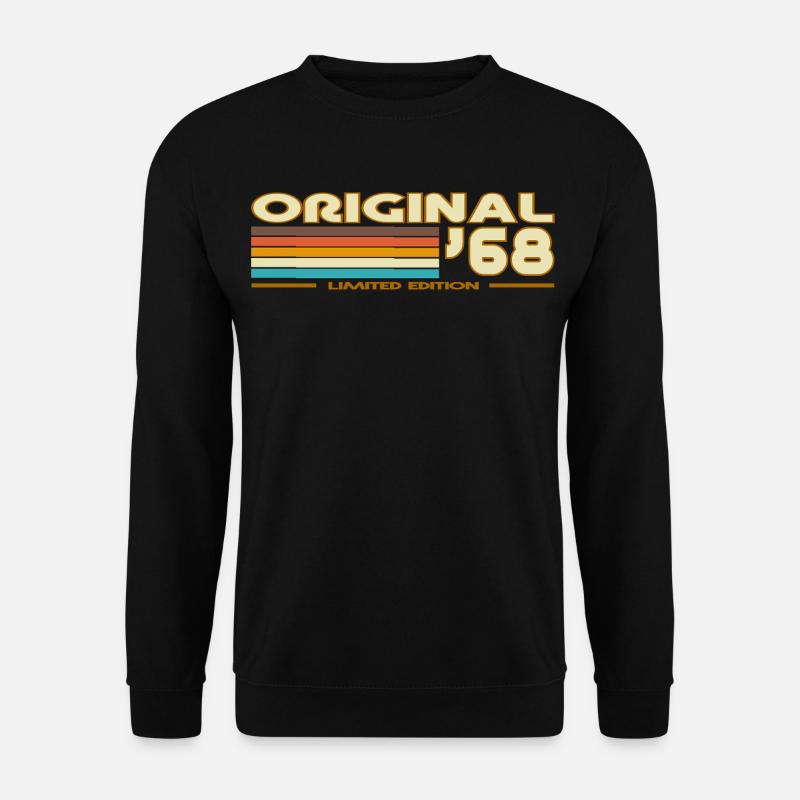 Original 68 Retro 60s Stripes - Unisex Sweatshirt - black