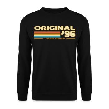 Original 96 Rainbow Retro - Unisex Sweatshirt - black - Front - Alina (178cm) & Michal (187cm)