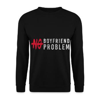 Problème, amusement, satire, sarcasme - Sweat-shirt Unisexe - noir - Devant - Alina (178cm) & Michal (187cm)