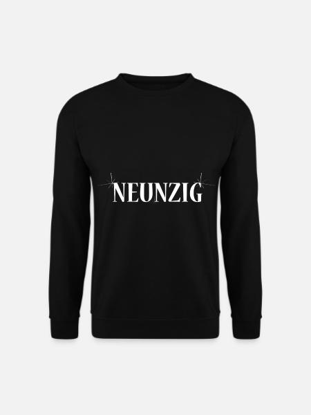 90. Geburtstag Neunzig Jahre Geschenk - Unisex Pullover - Schwarz