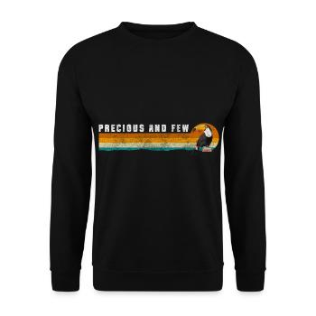 Toucan Animal Beak Birds - Unisex Sweatshirt - black - Front - Alina (178cm) & Michal (187cm)