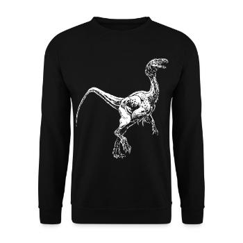 Dinosaur dino falcarius utahens primeval gift - Unisex Sweatshirt - black - Front - Alina (178cm) & Michal (187cm)