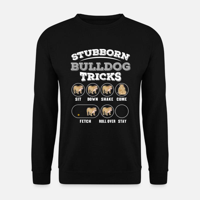 Hundetraining für Bulldogen - Unisex Pullover - Schwarz