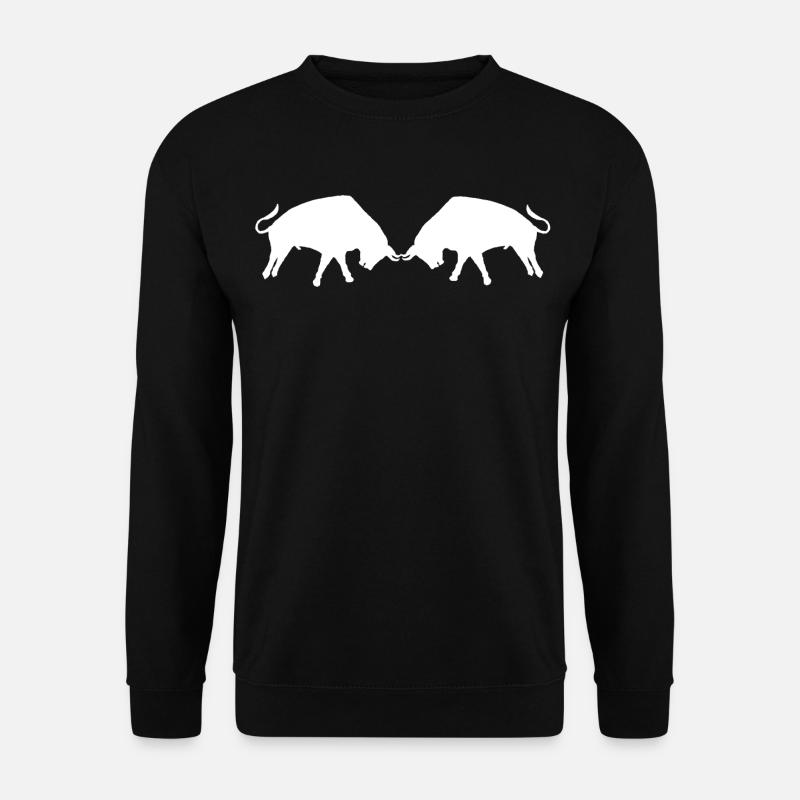 BULL 2 WEISSE BULLEN WEISSE CREA LOUIS RUNEMBERG - Unisex Pullover - Schwarz