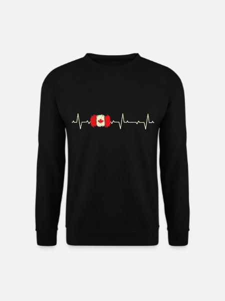 Kanada Geschenkidee - kanadische Flagge - Unisex Pullover - Schwarz