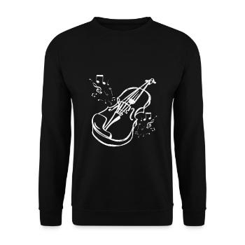 Violin Violin Violinist Viola Violin Player - Unisex Sweatshirt - black - Front - Alina (178cm) & Michal (187cm)