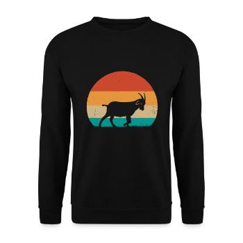 Chèvres cadeaux caprins capricorne capricorne paysans - Sweat-shirt Unisexe - noir - Devant - Alina (178cm) & Michal (187cm)