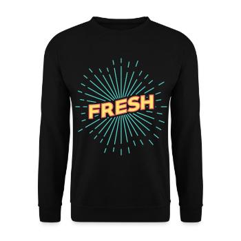 Fresh - Unisex Sweatshirt - black - Front - Alina (178cm) & Michal (187cm)