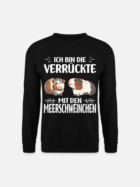 Meerschweinchen Liebhaber | Meerschweinch Geschenk - Unisex Pullover - Schwarz