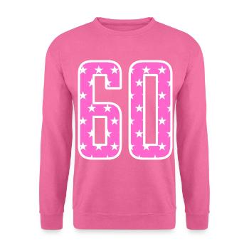 60 Jahre 60er Geschenkidee - Unisex Pullover - Pink - Vorne