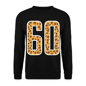 60 Jahre 60er Geschenkidee Geburtstag - Unisex Pullover - Schwarz - Vorne - Alina (178cm) & Michal (187cm)