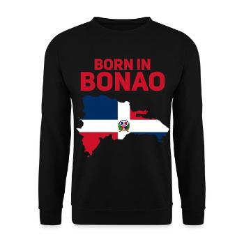 Bonao - Sweat-shirt Unisexe - noir - Devant - Alina (178cm) & Michal (187cm)