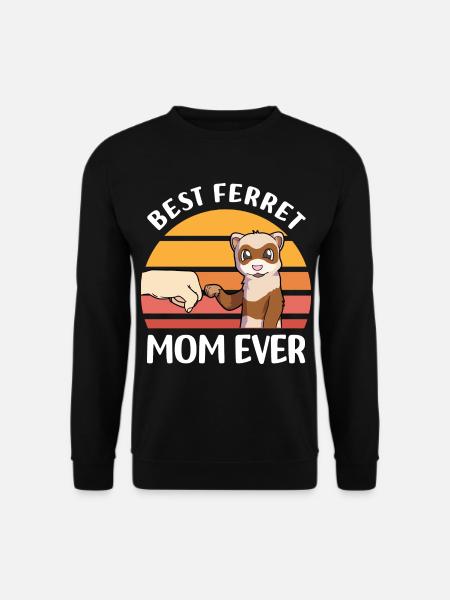 Frettchen Liebhaber Geschenke | Haustiere Tiere - Unisex Pullover - Schwarz