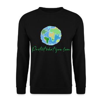 Planet - Unisex Pullover - Schwarz - Vorne - Alina (178cm) & Michal (187cm)