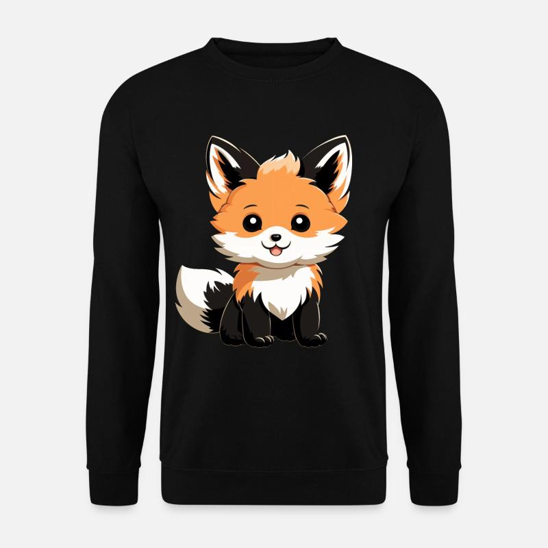 Cute Fox - Unisex Sweatshirt - black
