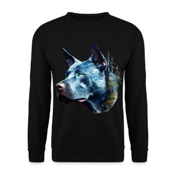 Pitbull - Unisex Pullover - Schwarz - Vorne - Alina (178cm) & Michal (187cm)