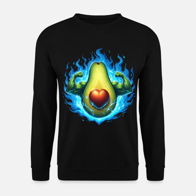 Starke Avocado - Unisex Pullover - Schwarz