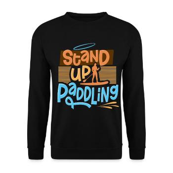 Stand Up Paddling - Unisex Pullover - Schwarz - Vorne - Alina (178cm) & Michal (187cm)