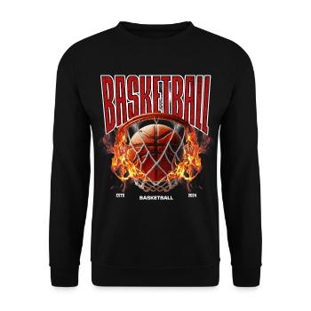 Basket-ball Joueurs de basket-ball - Sweat-shirt Unisexe - noir - Devant - Alina (178cm) & Michal (187cm)