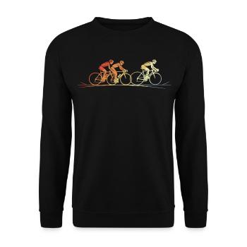 Vintage Cyclists - Unisex Sweatshirt - black - Front - Alina (178cm) & Michal (187cm)