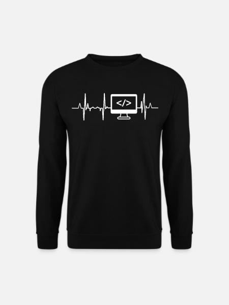 Developer Heartbeat - Unisex Sweatshirt - black