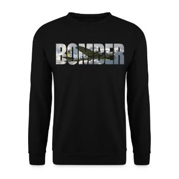 Bomber B-17 Flying Fortress - Unisex Sweatshirt - black - Front - Alina (178cm) & Michal (187cm)