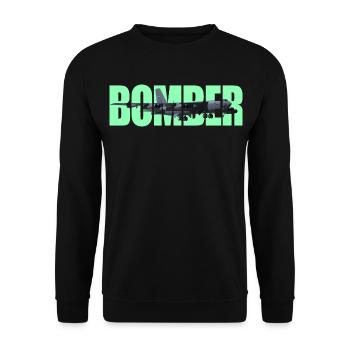 Bomber B-52 Stratofortress - Unisex Sweatshirt - black - Front - Alina (178cm) & Michal (187cm)