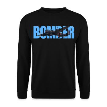 Bomber Avro Lancaster - Unisex Sweatshirt - black - Front - Alina (178cm) & Michal (187cm)