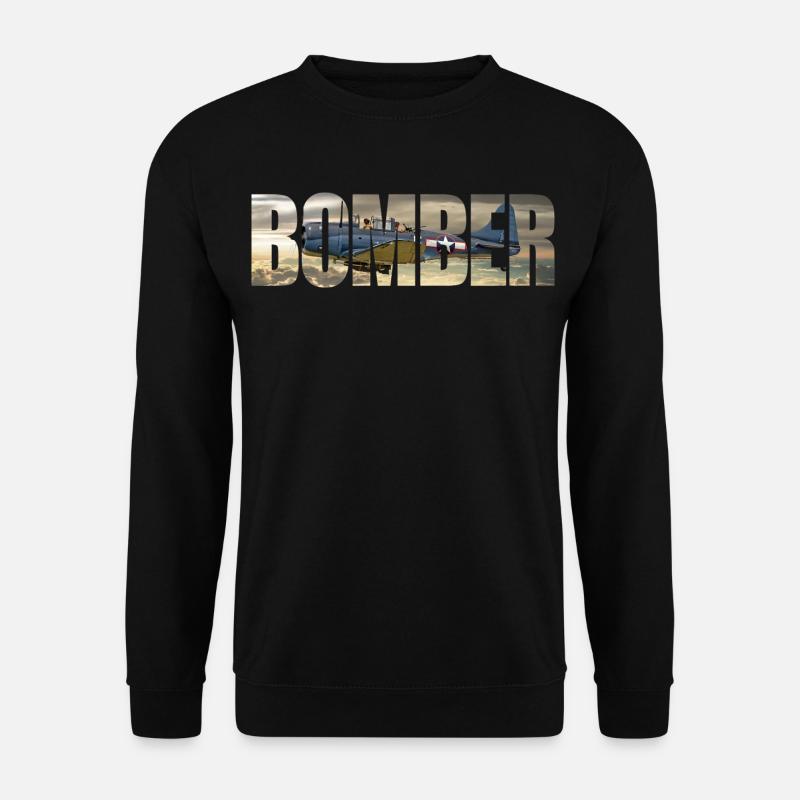 Bomber SBD Dauntless - Unisex Pullover - Schwarz