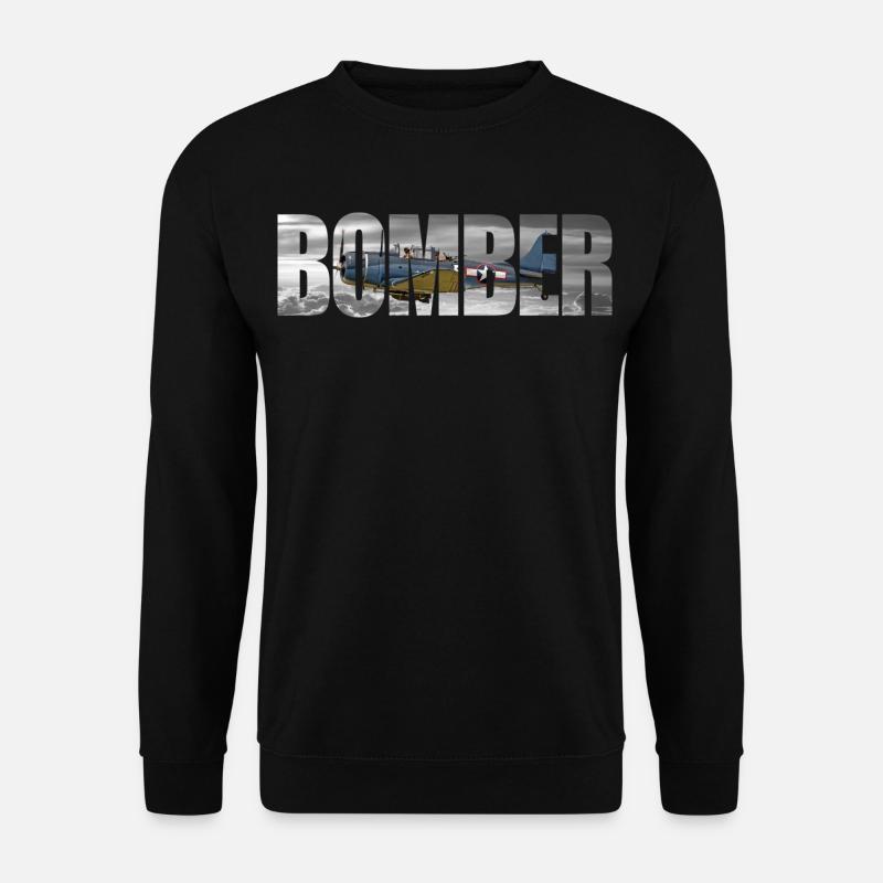 Bomber SBD Dauntless - Unisex Pullover - Schwarz