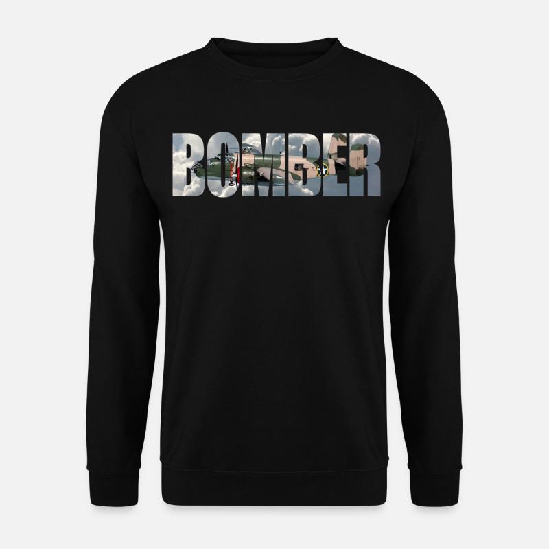 Bomber B-25 Mitchell - Unisex Pullover - Schwarz