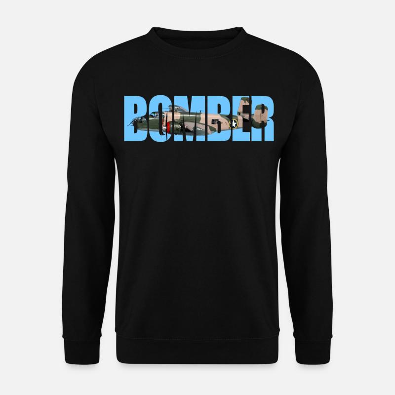 Bomber B-25 Mitchell - Unisex Sweatshirt - black