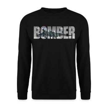 Bomber Avro 698 Vulcan - Unisex Sweatshirt - black - Front - Alina (178cm) & Michal (187cm)