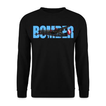 Bomber B-24 Liberator - Unisex Sweatshirt - black - Front - Alina (178cm) & Michal (187cm)
