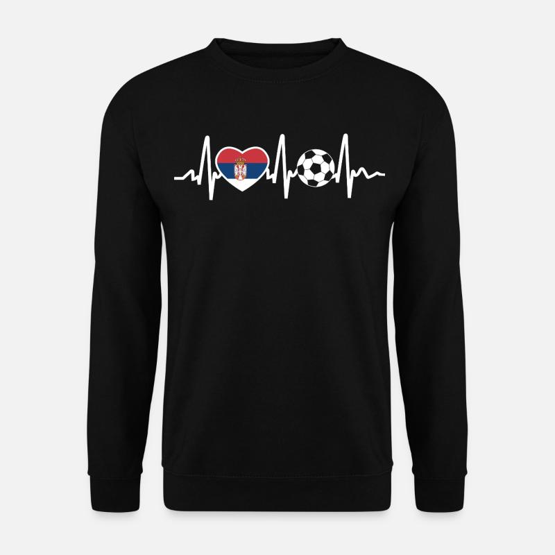Serbien Fussball - Unisex Pullover - Schwarz