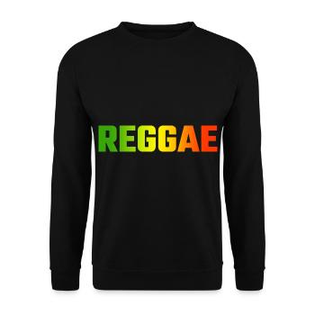 Reggae - Unisex Sweatshirt - black - Front - Alina (178cm) & Michal (187cm)
