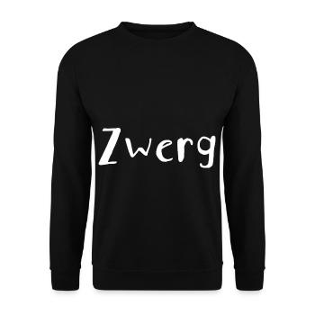 Zwerg - Unisex Pullover - Schwarz - Vorne - Alina (178cm) & Michal (187cm)