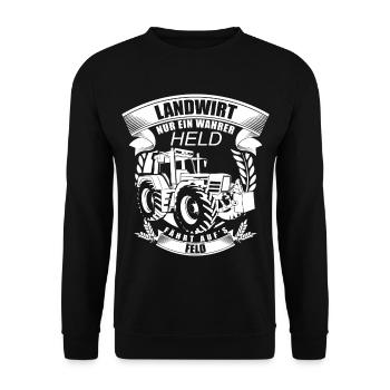 Cadeau paysan - Sweat-shirt Unisexe - noir - Devant - Alina (178cm) & Michal (187cm)