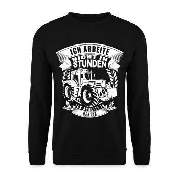 Cadeau de héros agricole fermier - Sweat-shirt Unisexe - noir - Devant - Alina (178cm) & Michal (187cm)