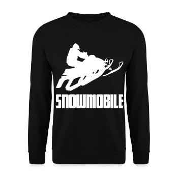 Snowmobile snowmobile snowmobile - Unisex Sweatshirt - black - Front - Alina (178cm) & Michal (187cm)